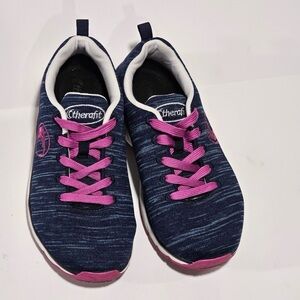 Therafit Navy and Pink Athletic Sneakers